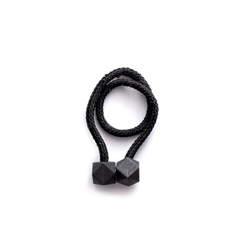 EXKURPOO Raffhalter Magnetische einfarbige Vorhanghaken Raffhalter Raffhalter Schnalle Clips Holdbacks Vorhang Raffhalter for Wohnzimmer Schlafzimmer Dekoration(Black) von EXKURPOO