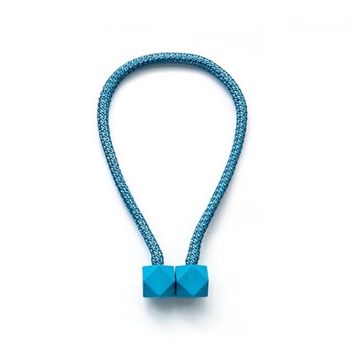 EXKURPOO Raffhalter Magnetische einfarbige Vorhanghaken Raffhalter Raffhalter Schnalle Clips Holdbacks Vorhang Raffhalter for Wohnzimmer Schlafzimmer Dekoration(Sky Blue) von EXKURPOO