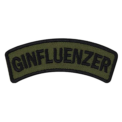 Army Tactical Morale Patch bestickt GINFLUENZER Aufnäher Bundesheer Militär Abzeichen zum annähen | Bundeswehr Geschenk Applikation für Jacke/Weste/Uniform | 70x20mm von EXPRESS-STICKEREI