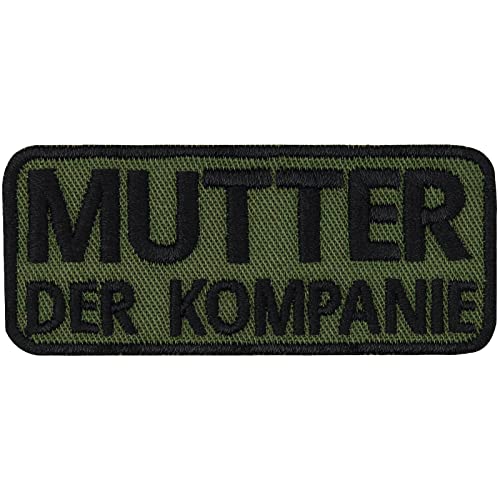 Bundeswehr Geschenk Aufnäher bestickt "Mutter der Kompanie" Spieß Patch Bundesheer Aufbügler Militär Abzeichen Kompaniefeldwebel Applikation für alle Stoffe | 70x30mm von EXPRESS-STICKEREI