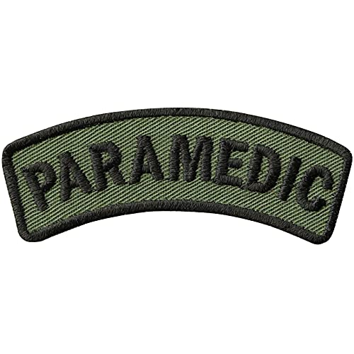 Paramedic Abzeichen - Militär Aufnäher Sanitäter Aufbügler Army Medical Command Patch - Bundeswehr Geschenk für Männer/Frauen DIY Applikation für Jacke/Weste/Uniform 70x20mm von EXPRESS-STICKEREI