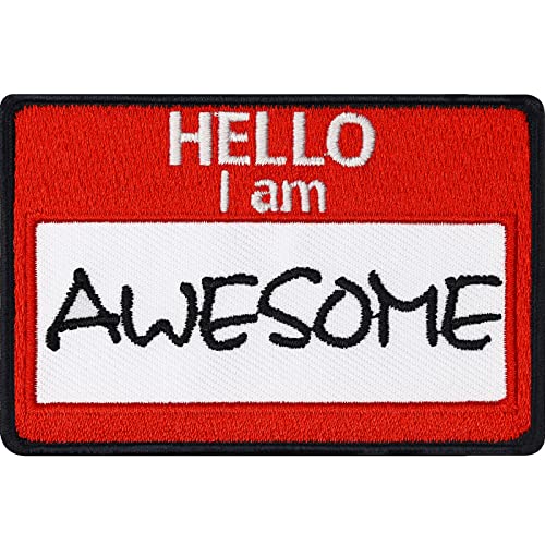 Patch Nerds (Hello, I am... awesome - Patch) von EXPRESS-STICKEREI