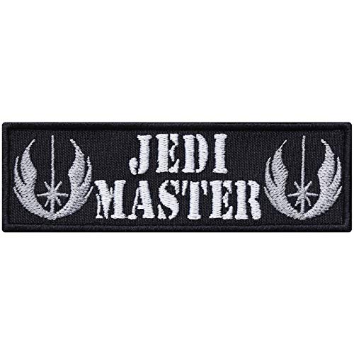 JEDI MASTER Aufnäher Joda Aufbügler Patch zum annähen/aufbügeln |Gamer Film Fan-Artikel Movie Geschenk Zocker Applikation für alle Stoffe | 95x30mm von EXPRESS-STICKEREI