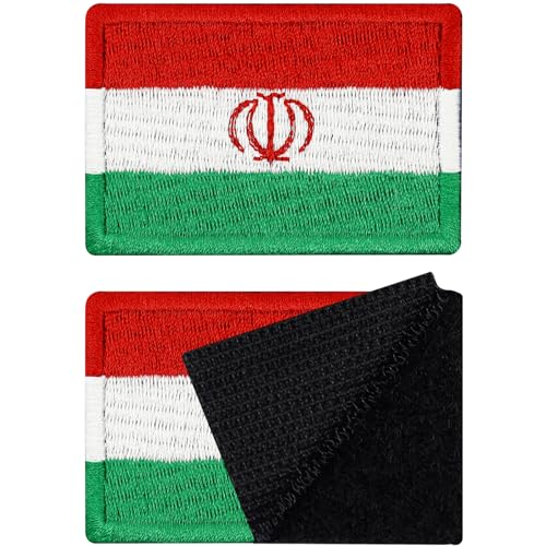 Patches Klett Iran | Klett Patch Iranian hook and loop Patch Velkro, Klett Patch, Militär Patch mit Klettverschluss Tactical Morale Patches mit Klett | 40x60mm von EXPRESS-STICKEREI