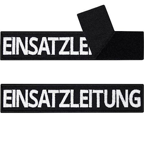 Polizei Patches Klett Einsatzleitung Tactical Morale Patches mit Klett | Klett Patch Police hook and loop Patch, Klett Patch Polizei, Patch mit Klettverschluss | 125x25mm von EXPRESS-STICKEREI