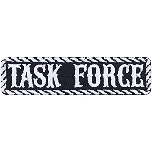 TASK FORCE Aufnäher/Aufbügler Tactical Morale Patch zum annähen/aufbügeln | Bügelbilder Spezialeinheit Geschenk Militär Applikation für alle Stoffe | 100x25mm von EXPRESS-STICKEREI