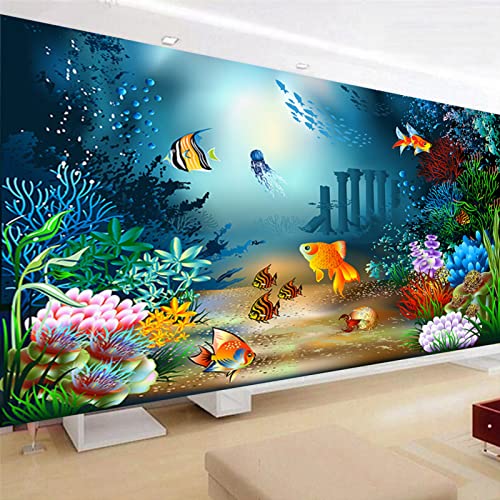 EXQUILEG 5D Diamond Painting Erwachsene Landschaft Full Diamant Bilder, Unterwasserwelt Diamond Painting Set Diamond Painting (120×50CM) von EXQUILEG