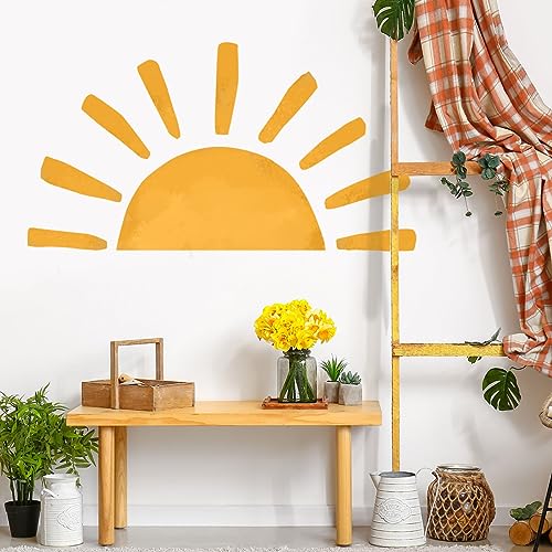 EXQUILEG Wandtattoo Sonne Wandaufkleber Boho Dekor für Kinderzimmer Wandsticker Wanddeko von EXQUILEG