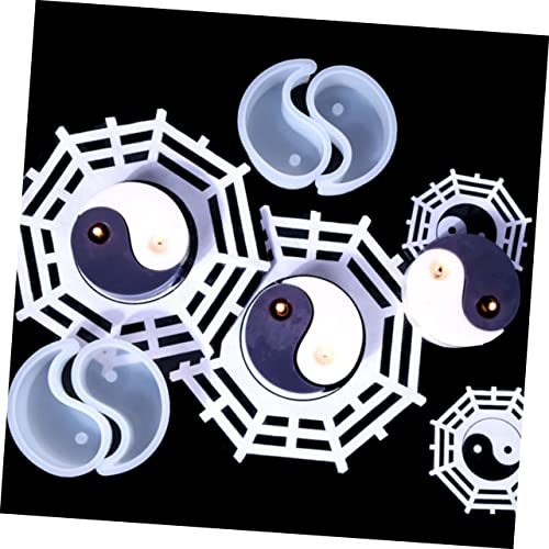 EXQUIMEUBLE 2 Stück Silikon Kerzengießform Tai Chi Muster Geruchsneutral Antihaftbeschichtet Vielseitig für DIY Duftkerzen Seifen Handwerk Leicht zu Reinigen für Kreative Heimdekoration EXQUIMEUBLE 2 Stück Silikon Kerzengießform Tai Chi Muster Geruchsneutral Antihaftbeschichtet Vielseitig für DIY Duftkerzen Seifen Handwerk Leicht zu Reinigen für Kreative Heimdekoration von EXQUIMEUBLE