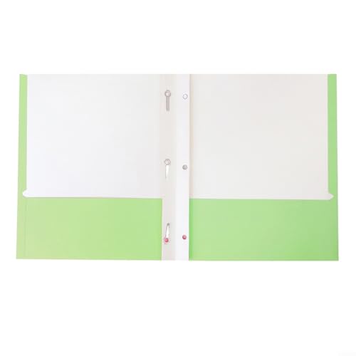 EXTRWORY Mehrfarbiges Papiermappen-Set, Büro-Dokumenten-Organizer, Doppeltasche, Aktenhalter, wasserdichter Kunststoff, 3-Loch-Design, 5 Farben, erweiterbarer Aufbewahrungsordner (B), 25 Stück von EXTRWORY