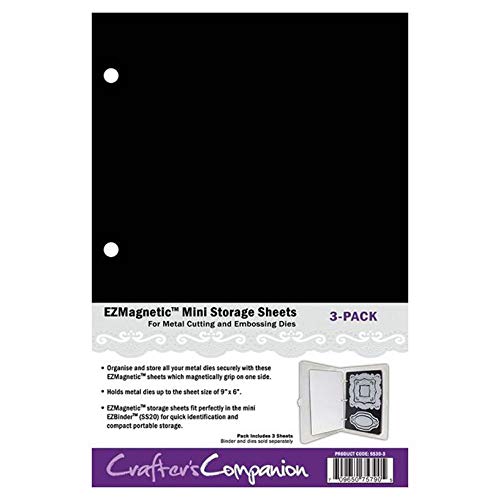 Crafter's Companion SS30-3 Ezmagnetic Stanzlings Mini Speicherplatten Magnetische 25.3 x 16.7 x 0.4 cm Weiß 3 Pack-White, Magnetic, 3 von Crafter's Companion