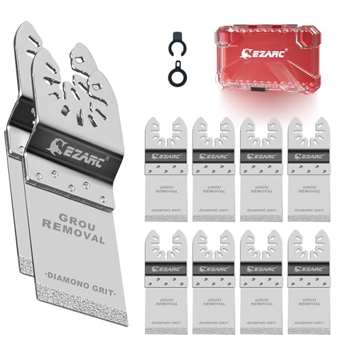 EZARC 10tlg Diamant Multitool Sägeblätter für Mörtel Zubehör Multifunktionswerkzeug Oszillierende Klingen 10pcs Universell EZARC 10tlg Diamant Multitool Sägeblätter für Mörtel Zubehör Multifunktionswerkzeug Oszillierende Klingen 10pcs Universell von EZARC