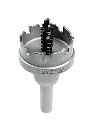 EZARC Lochsäge Hartmetall-Bohrer, leistungsfähiger Lochöffner ideal für Löchern in Edelstahl und Metall, 54mm von EZARC