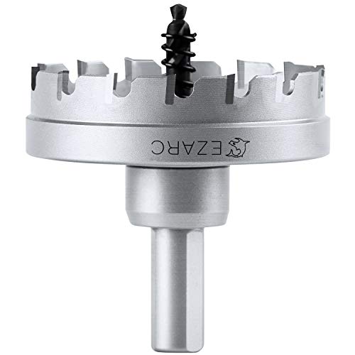 EZARC Lochsäge Hartmetall-Bohrer, leistungsfähiger Lochöffner ideal für Löchern in Edelstahl und Metall, 60mm EZARC Lochsäge Hartmetall-Bohrer, leistungsfähiger Lochöffner ideal für Löchern in Edelstahl und Metall, 60mm von EZARC