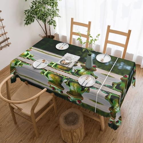 EZDLOWVBA Rechteckige Tischdecke, abwischbar, wasserabweisend, für Zuhause, Esszimmer, Küche, Party, 137 x 183 cm von EZDLOWVBA