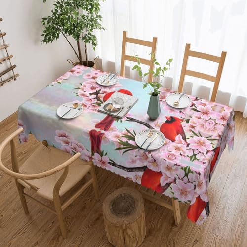 EZDLOWVBA Rechteckige Tischdecke, abwischbar, wasserabweisend, für Zuhause, Esszimmer, Küche, Party, 137 x 183 cm von EZDLOWVBA