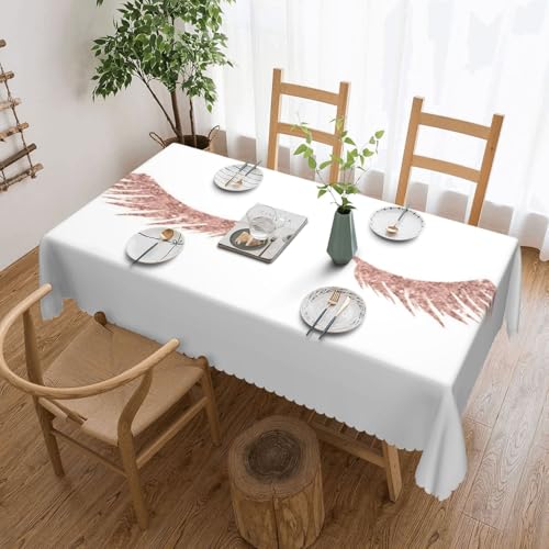 EZDLOWVBA Rechteckige Tischdecke, abwischbar, wasserabweisend, für Zuhause, Esszimmer, Küche, Party, 137 x 183 cm von EZDLOWVBA