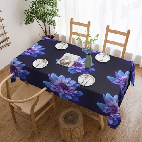 EZDLOWVBA Rechteckige Tischdecke mit Mandala-Druck, abwischbar, wasserabweisend, Tischdecke für Zuhause, Esszimmer, Küche, Party, 137 x 183 cm von EZDLOWVBA