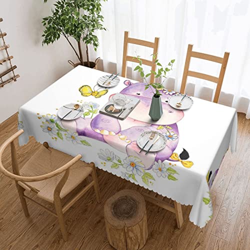 EZDLOWVBA Rechteckige Tischdecke mit Schmetterlingsdruck, abwischbar, wasserabweisend, Tischdecke für Zuhause, Esszimmer, Küche, Party, 137 x 183 cm von EZDLOWVBA