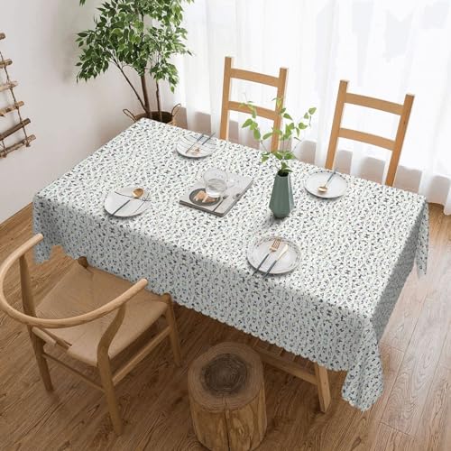 EZDLOWVBA Rechteckige Tischdecke mit Streifen und leichtem Druck, abwischbar, wasserabweisend, Tischdecke für Zuhause, Esszimmer, Küche, Party, 137 x 183 cm von EZDLOWVBA