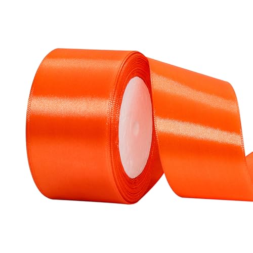 15 mm rotes Band zum Basteln von Geschenken, 23 m rotes Polyester, doppelseitiges Satinband, Geschenkband, Weihnachtsband, Geschenkverpackung, dickes Stoffband für Geschenke, Blumensträuße, Kuchen, von EZVFIRPDFZ