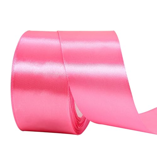 15 mm rotes Band zum Basteln von Geschenken, 23 m rotes Polyester, doppelseitiges Satinband, Geschenkband, Weihnachtsband, Geschenkverpackung, dickes Stoffband für Geschenke, Blumensträuße, Kuchen, von EZVFIRPDFZ