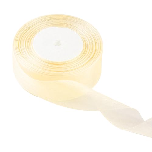 20 mm weinrotes Organzaband zum Verpacken von Geschenken, 45 m, weinrotes Organzaband, 20 mm Organza-Chiffonband, dickes Band für Geschenkverpackung, Haarschleife, Weihnachtsband, Kuchen, Hochzeit, von EZVFIRPDFZ