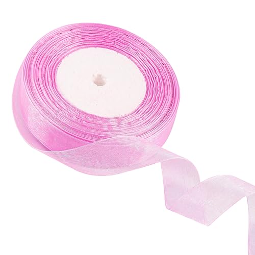 20 mm weinrotes Organzaband zum Verpacken von Geschenken, 45 m, weinrotes Organzaband, 20 mm Organza-Chiffonband, dickes Band für Geschenkverpackung, Haarschleife, Weihnachtsband, Kuchen, Hochzeit, von EZVFIRPDFZ