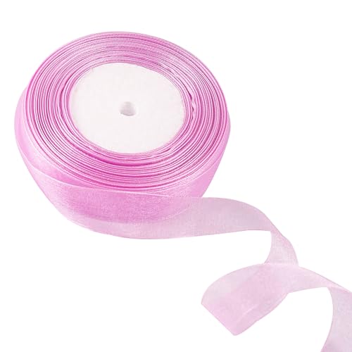 20 mm weinrotes Organzaband zum Verpacken von Geschenken, 45 m, weinrotes Organzaband, 20 mm Organza-Chiffonband, dickes Band für Geschenkverpackung, Haarschleife, Weihnachtsband, Kuchen, Hochzeit, von EZVFIRPDFZ