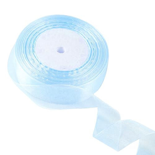 20 mm weinrotes Organzaband zum Verpacken von Geschenken, 45 m, weinrotes Organzaband, 20 mm Organza-Chiffonband, dickes Band für Geschenkverpackung, Haarschleife, Weihnachtsband, Kuchen, Hochzeit, von EZVFIRPDFZ