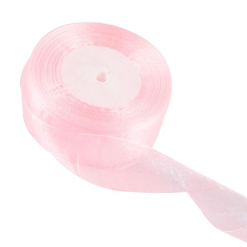 20 mm weinrotes Organzaband zum Verpacken von Geschenken, 45 m, weinrotes Organzaband, 20 mm Organza-Chiffonband, dickes Band für Geschenkverpackung, Haarschleife, Weihnachtsband, Kuchen, Hochzeit, von EZVFIRPDFZ