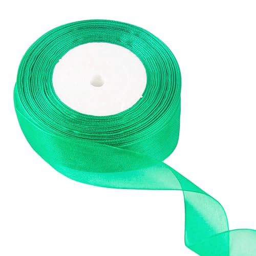 20 mm weinrotes Organzaband zum Verpacken von Geschenken, 45 m, weinrotes Organzaband, 20 mm Organza-Chiffonband, dickes Band für Geschenkverpackung, Haarschleife, Weihnachtsband, Kuchen, Hochzeit, von EZVFIRPDFZ