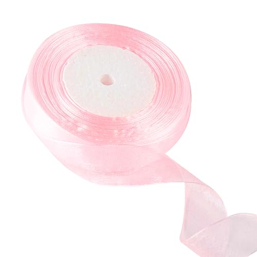 20 mm weinrotes Organzaband zum Verpacken von Geschenken, 45 m, weinrotes Organzaband, 20 mm Organza-Chiffonband, dickes Band für Geschenkverpackung, Haarschleife, Weihnachtsband, Kuchen, Hochzeit, von EZVFIRPDFZ