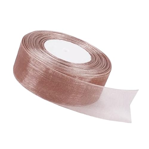 20 mm weinrotes Organzaband zum Verpacken von Geschenken, 45 m, weinrotes Organzaband, 20 mm Organza-Chiffonband, dickes Band für Geschenkverpackung, Haarschleife, Weihnachtsband, Kuchen, Hochzeit, von EZVFIRPDFZ