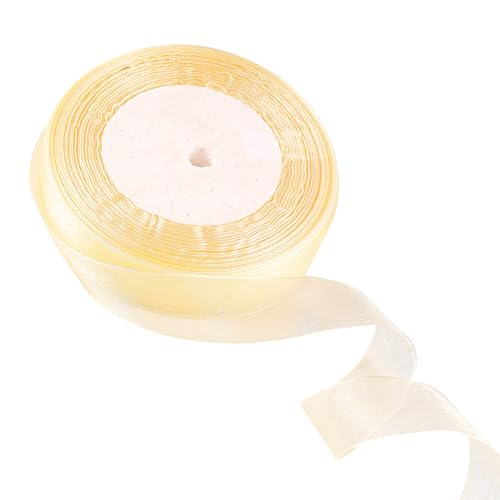 20 mm weinrotes Organzaband zum Verpacken von Geschenken, 45 m, weinrotes Organzaband, 20 mm Organza-Chiffonband, dickes Band für Geschenkverpackung, Haarschleife, Weihnachtsband, Kuchen, Hochzeit, von EZVFIRPDFZ