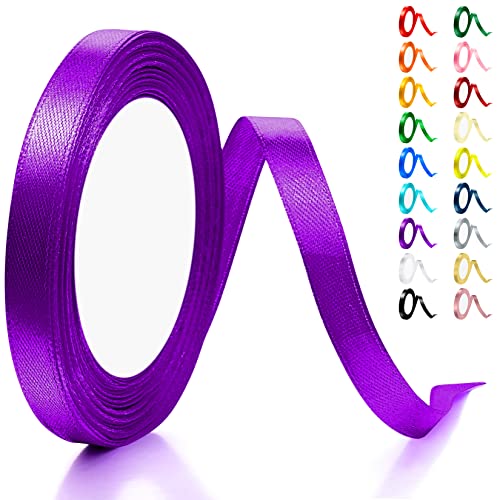 Band, weißes Band, 10 mm × 22 m Bänder zum Basteln, Bänder für Geschenkverpackungen, Band für Luftballons, Nähen, dünnes Band, Seidenband für Kuchendekoration, Geschenkband für Festival, Geburtstag von EZVFIRPDFZ