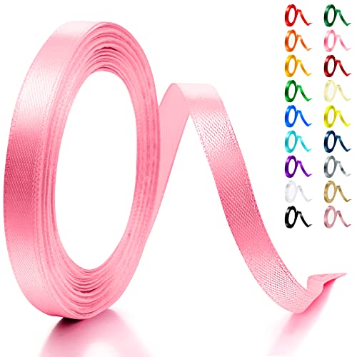 Band, weißes Band, 10 mm × 22 m Bänder zum Basteln, Bänder für Geschenkverpackungen, Band für Luftballons, Nähen, dünnes Band, Seidenband für Kuchendekoration, Geschenkband für Festival, Geburtstag von EZVFIRPDFZ