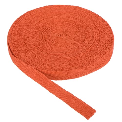 Baumwoll-Twill-Klebeband, 10 mm, 9 m, Baumwollband, Schrägband, Fischgrätenmuster, Gurtband zum Nähen, Geschenkverpacken, Basteln, DIY, Milchweiß, 9 m von EZVFIRPDFZ