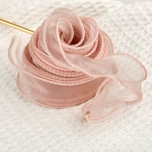 Durchsichtiges Chiffonband, Organza-Satinbänder für Geschenkverpackungen, Dekoration, Hochzeitssträuße, Kranz, Nähzubehör, Stoff, 2,2 / 10 m Durchsichtiges Chiffonband, Organza-Satinbänder für Geschenkverpackungen, Dekoration, Hochzeitssträuße, Kranz, Nähzubehör, Stoff, 2,2 / 10 m von EZVFIRPDFZ