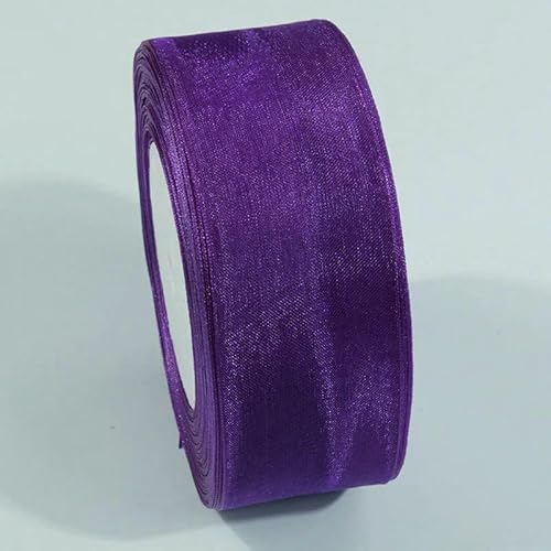 Durchsichtiges Chiffonband, Organza-Satinbänder für Geschenkverpackungen, Dekoration, Hochzeitssträuße, Party-Kranz, Spitzenstoff, 9,1 m Durchsichtiges Chiffonband, Organza-Satinbänder für Geschenkverpackungen, Dekoration, Hochzeitssträuße, Party-Kranz, Spitzenstoff, 9,1 m von EZVFIRPDFZ