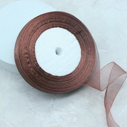 Durchsichtiges Chiffonband, Organza-Satinbänder für Geschenkverpackungen, Hochzeitsdekoration, Blumensträuße, Party-Kranz, Bastelarbeiten, 45,7 m Durchsichtiges Chiffonband, Organza-Satinbänder für Geschenkverpackungen, Hochzeitsdekoration, Blumensträuße, Party-Kranz, Bastelarbeiten, 45,7 m von EZVFIRPDFZ
