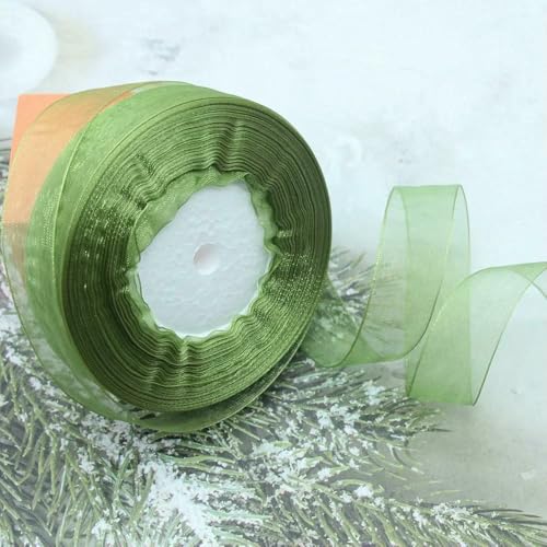 Durchsichtiges Chiffonband, Organza-Satinbänder für Geschenkverpackungen, Hochzeitsdekoration, Blumensträuße, Party-Kranz, Bastelarbeiten, 45,7 m Durchsichtiges Chiffonband, Organza-Satinbänder für Geschenkverpackungen, Hochzeitsdekoration, Blumensträuße, Party-Kranz, Bastelarbeiten, 45,7 m von EZVFIRPDFZ