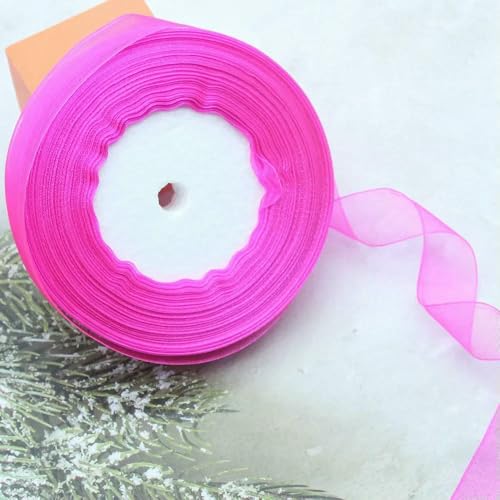 Durchsichtiges Chiffonband, Organza-Satinbänder für Geschenkverpackungen, Hochzeitsdekoration, Blumensträuße, Party-Kranz, Bastelarbeiten, 45,7 m Durchsichtiges Chiffonband, Organza-Satinbänder für Geschenkverpackungen, Hochzeitsdekoration, Blumensträuße, Party-Kranz, Bastelarbeiten, 45,7 m von EZVFIRPDFZ