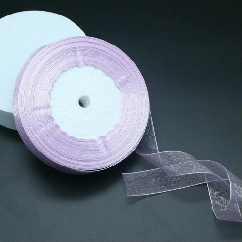 Durchsichtiges Chiffonband, Organza-Satinband, 2,5 cm, 45,7 m, DIY-Geschenkverpackung, Dekoration, Hochzeitsband, Nähzubehör, Stoff Durchsichtiges Chiffonband, Organza-Satinband, 2,5 cm, 45,7 m, DIY-Geschenkverpackung, Dekoration, Hochzeitsband, Nähzubehör, Stoff von EZVFIRPDFZ