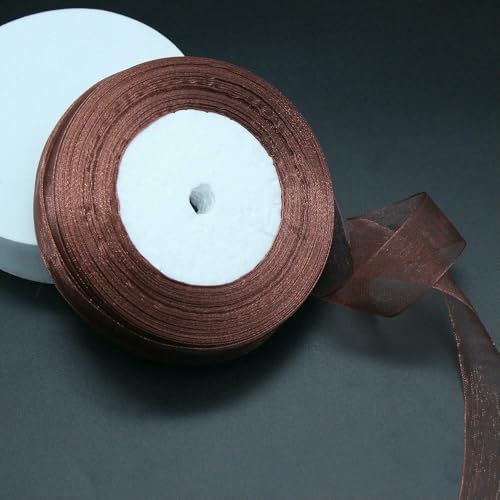 Durchsichtiges Chiffonband, Organza-Satinband, 2,5 cm, 45,7 m, DIY-Geschenkverpackung, Dekoration, Hochzeitsband, Nähzubehör, Stoff Durchsichtiges Chiffonband, Organza-Satinband, 2,5 cm, 45,7 m, DIY-Geschenkverpackung, Dekoration, Hochzeitsband, Nähzubehör, Stoff von EZVFIRPDFZ