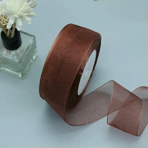 Durchsichtiges Chiffonband, Organzabänder für Geschenkverpackungen, Hochzeitsdekoration, Blumensträuße, Partykranz, Bastelarbeiten, 45,7 m Durchsichtiges Chiffonband, Organzabänder für Geschenkverpackungen, Hochzeitsdekoration, Blumensträuße, Partykranz, Bastelarbeiten, 45,7 m von EZVFIRPDFZ