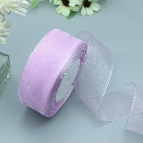 Durchsichtiges Chiffonband, Organzabänder für Geschenkverpackungen, Hochzeitsdekoration, Blumensträuße, Partykranz, Bastelarbeiten, 45,7 m Durchsichtiges Chiffonband, Organzabänder für Geschenkverpackungen, Hochzeitsdekoration, Blumensträuße, Partykranz, Bastelarbeiten, 45,7 m von EZVFIRPDFZ