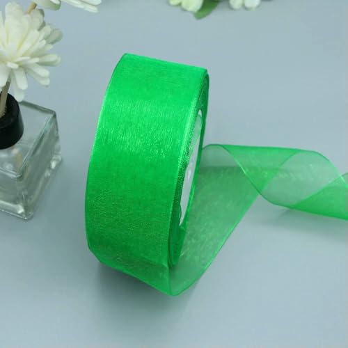 Durchsichtiges Chiffonband, Organzabänder für Geschenkverpackungen, Hochzeitsdekoration, Blumensträuße, Partykranz, Bastelarbeiten, 45,7 m Durchsichtiges Chiffonband, Organzabänder für Geschenkverpackungen, Hochzeitsdekoration, Blumensträuße, Partykranz, Bastelarbeiten, 45,7 m von EZVFIRPDFZ