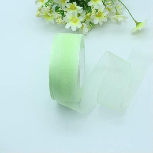 Durchsichtiges Chiffonband, Organzabänder für Geschenkverpackungen, Hochzeitsdekoration, Blumensträuße, Partykranz, Bastelarbeiten, 45,7 m Durchsichtiges Chiffonband, Organzabänder für Geschenkverpackungen, Hochzeitsdekoration, Blumensträuße, Partykranz, Bastelarbeiten, 45,7 m von EZVFIRPDFZ