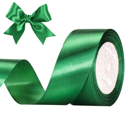 G2PLUS rote Fleckenbänder, 10 mm Geschenkpapier, 22 m Bänder für Geschenkverpackungen, Weihnachtsdekoration, dickes Stoffband, Geschenkverpackungsband zum Basteln, Hochzeitsfeier-Dekoration von EZVFIRPDFZ